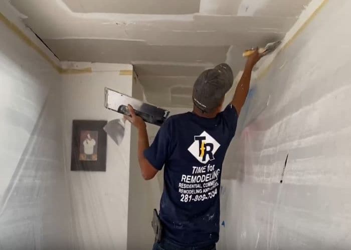 Drywall ceiling install, new ceiling texture and paint.