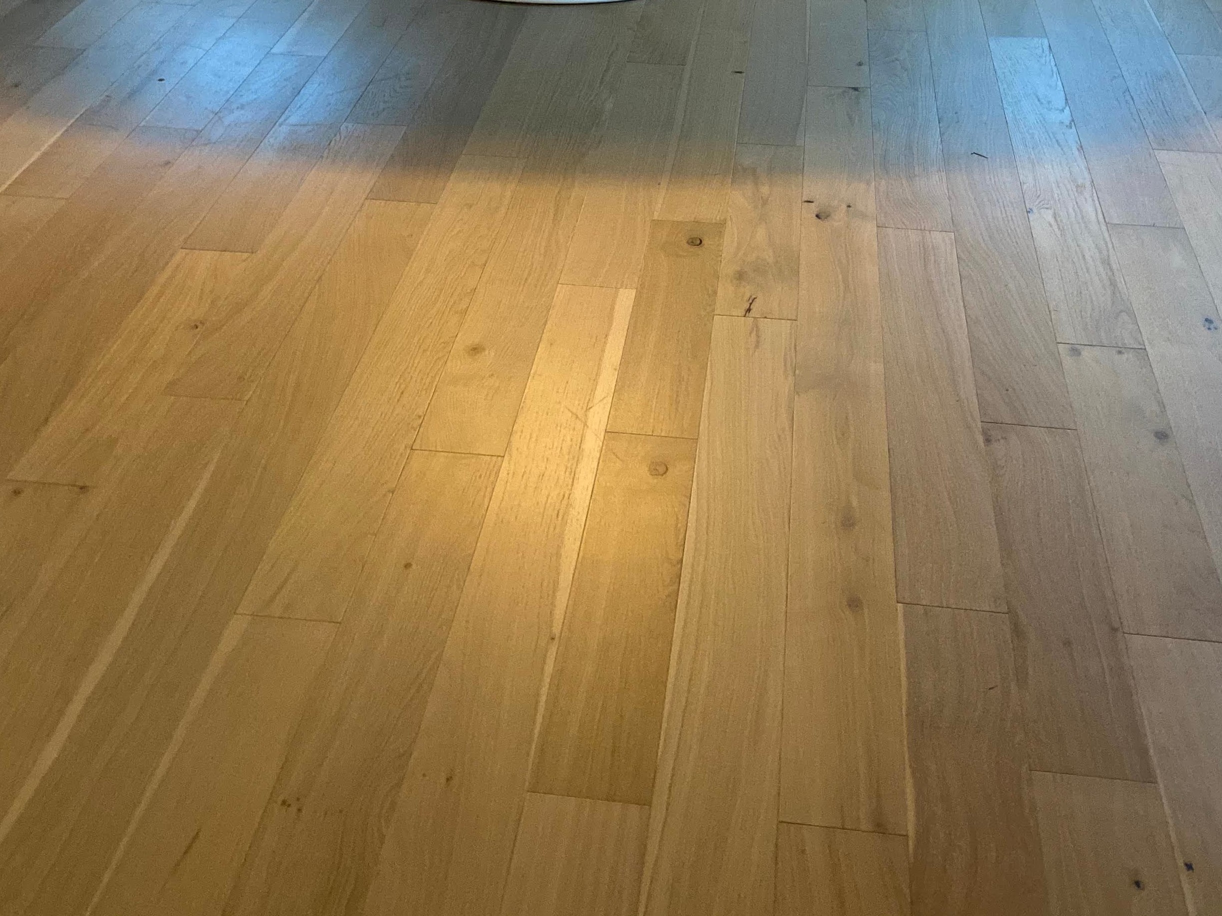 Natural color hardwood flooring install Houston heights area.